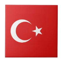 Den keramiska Turkiet flagga belägger med tegel Kakel