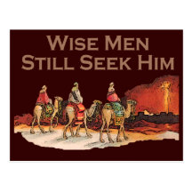 Den kloka manar stillar sökanden honom, jul vykort