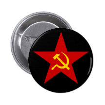 Den kommunistiska röda stjärnan (bulta & skäran),  pins