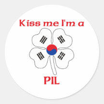 Den koreanska personligen kysser mig I-förmiddagen Klistermärken