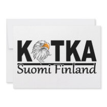Den Kotka Finland inbjudan, skräddarsy