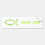 Den kristna fisken - följ Jesus Bildekal