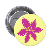 Den kulöra Aloha blomman knäppas Pins