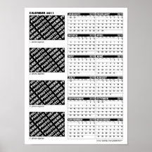 Den lägg till bild affischen för kalender 2011 med