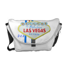 Den Las Vegas välkomnandet undertecknar med din in Kurir Väska