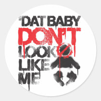 Den Lil Jon "Shawty puttDat babyen ser inte likt m klistermärken