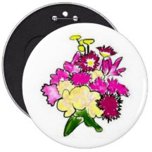 Den ljusa buketten knäppas pins