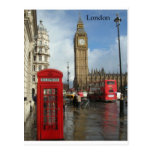 Den London stora Ben telefonen boxas (vid St.K) Vykort