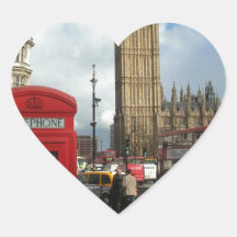 Den London telefonen boxas & stora Ben (St.K) Klistermärke