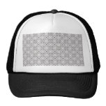 Den majestätiska grå färg blommar på grov vitbakgr baseball hat
