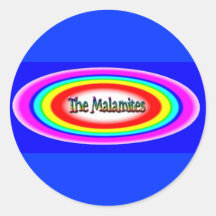 Den Malamites logotypen Rund Klistermärke