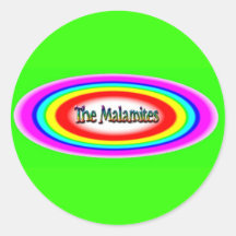 Den Malamites logotypen Runda Klistermärken