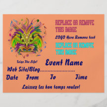 Den Mardi Gras drottningen 8,5" x 11" beskådar not Flyg Blad