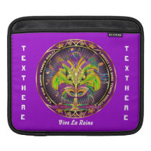 Den Mardi Gras drottningen som stil 2 beskådar, no iPad Sleeve