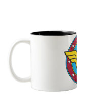 Den mirakel- kvinnan cirklar & stjärnalogoen kaffe mugg