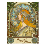 Den Mucha art nouveauvykortet - Zodiac - La putsar