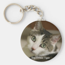 Den mycket minsta tigern Keychain Nyckel Ring