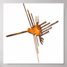 Den Nazca hummingbirden rostar affischen