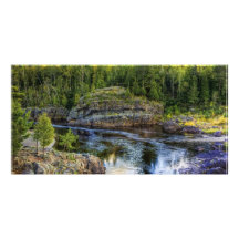 Den nedanföra floden anpassade foto kort