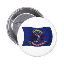 Den North Dakota flagga knäppas Nål