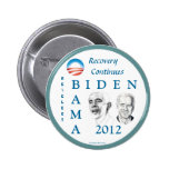 Den OBAMA-/BIDENåterställningen 2012 fortsätter pi Knappar