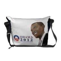 Den Obama omvalet 2012 hänger lös Messenger Bag