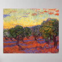 Den olivgröna dungen, Vincent Van Gogh Print