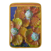 Den orange blomman samla i en klunga den MacBook s