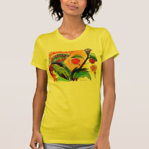 Den orange himmelskjortan beklär design t-shirt