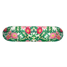 Den orientaliska pionen blommar skateboarden
