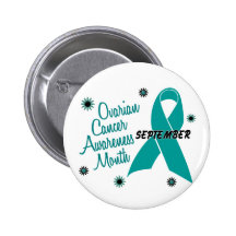 Den Ovarian cancermedvetenhetmånaden blommar 1 Knappar