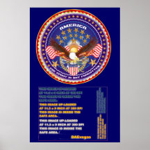 Den patriotiska amerikanen behar beskådar noterar posters