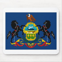 Den Pennsylvania statlig flagga specificerar Mus Mattor