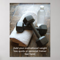 Den personliga instruktören eller konditionDumbell Posters