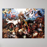 Den Pieter Bruegels "nedgången av den rebelliska ä Affischer