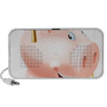 Den Piggy studenten packar ihop Högtalare Att Ta Med Sig
