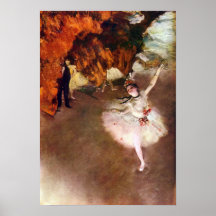 Den Prima ballerinaen av Edgar Degas Affisch