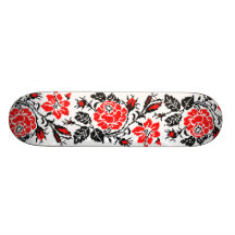 Den Red&Black ron kor-syr det ryska mönster Skateboard
