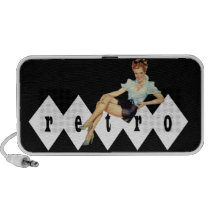 Den Retro 40-tal klämmer fast upp Iphone Speakers