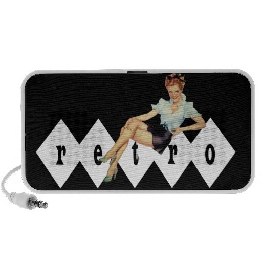Den Retro 40-tal klämmer fast upp iPhone Speakers
