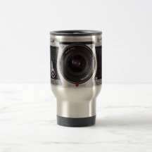 Den Retro 80-talkameran verkställer travel mug Kaffe Koppar