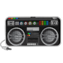 den retro bang boxas bergsprängareboombox mp3 högtalarsystem