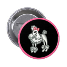 Den Retro femtiotalpudeln knäppas Nål