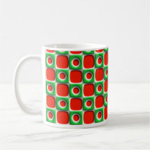 Den Retro julen pricker Kaffe Mugg