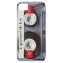 Den Retro kassetten tejpar iPhone 5 Case-Mate Skydd