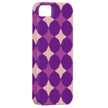 Den Retro lilan, rosor cirklar abstrakt iPhone 5 Case-Mate Fodraler