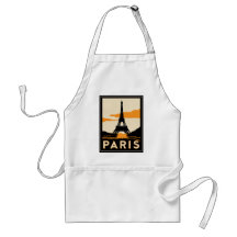 den retro paris art déco reser affischen förkläden