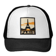 den retro paris art déco reser affischen baseball hat