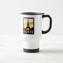 den retro paris art déco reser affischen kaffe muggar