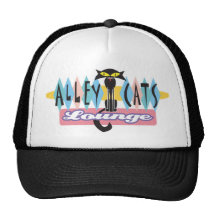 den retro strykarkattvardagsrumen undertecknar baseball hat